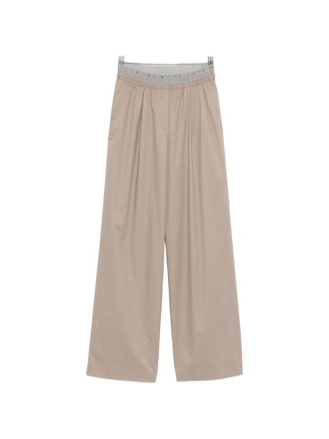 PESERICO logo-waistband pleated pants