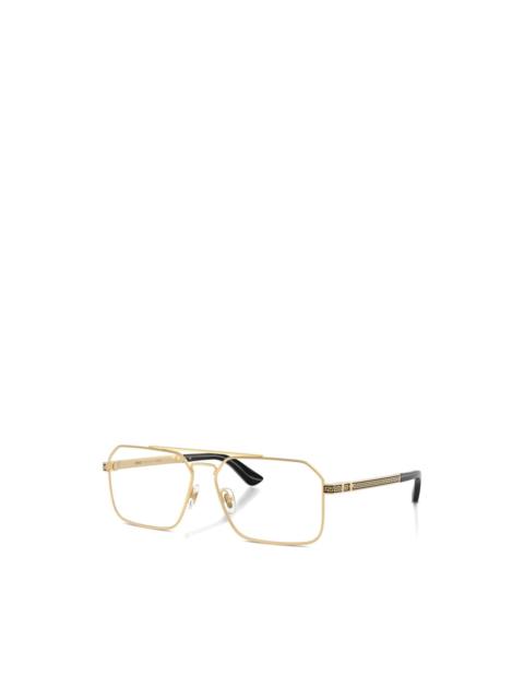 VERSACE geometric-frame glasses