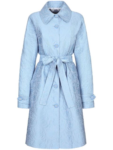 Dolce & Gabbana single-breasted brocade coat