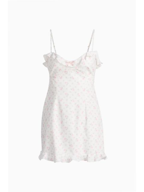 LoveShackFancy Stephania Floral Cotton Mini Dress