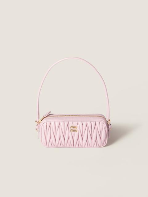 Miu Miu Matelassé nappa leather pouch