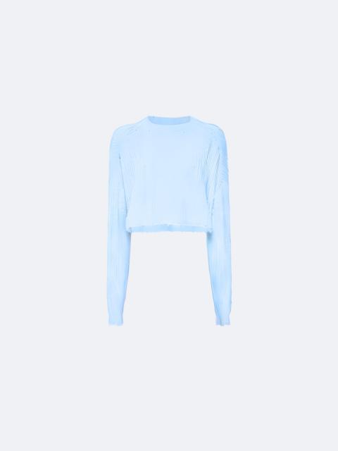 LAPOINTE Textured Cotton Sweater