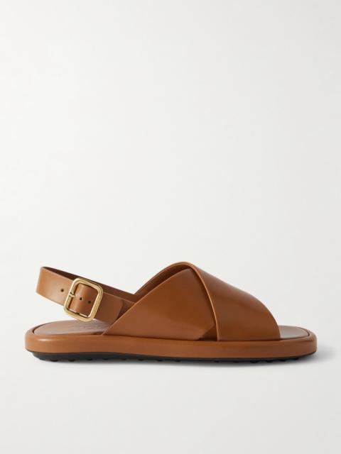 Tod's Leather Slingback Sandals