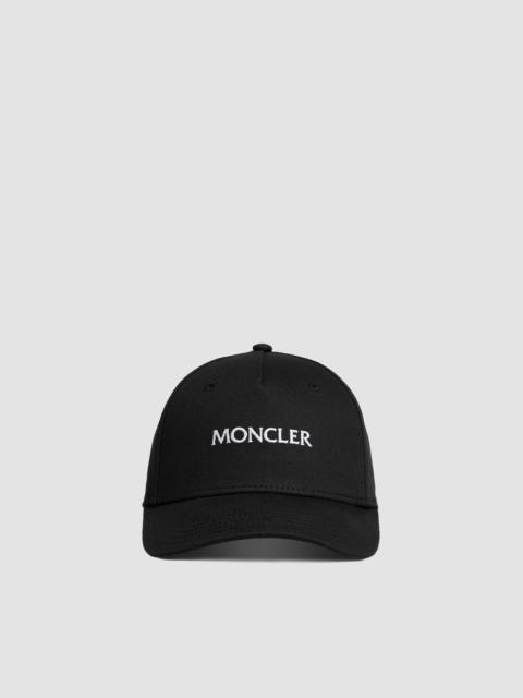 Moncler Embroidered Logo Gabardine Baseball Cap
