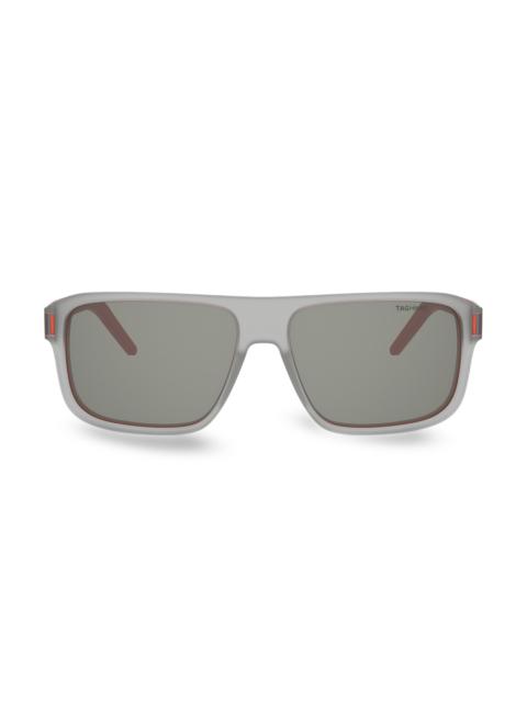 TAG Heuer Men's Drive 59MM Rectangular Sunglasses - Grey And Smoke
