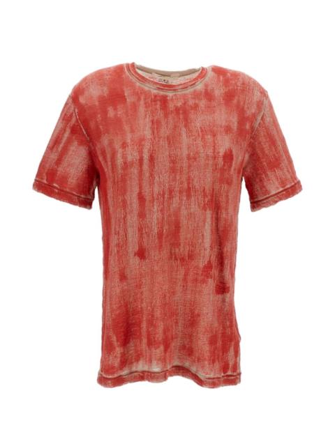 Comme Des Garçons distressed-effect linen t-shirt