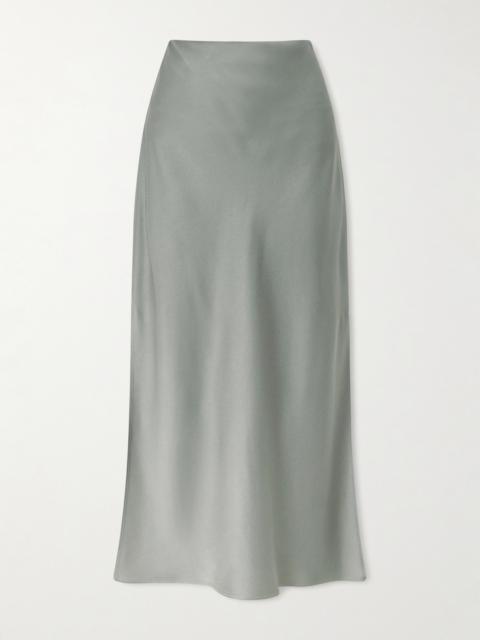 Brunello Cucinelli Satin Midi Skirt