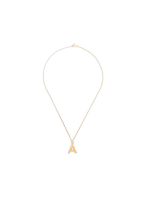 Completedworks A-initial charm necklace