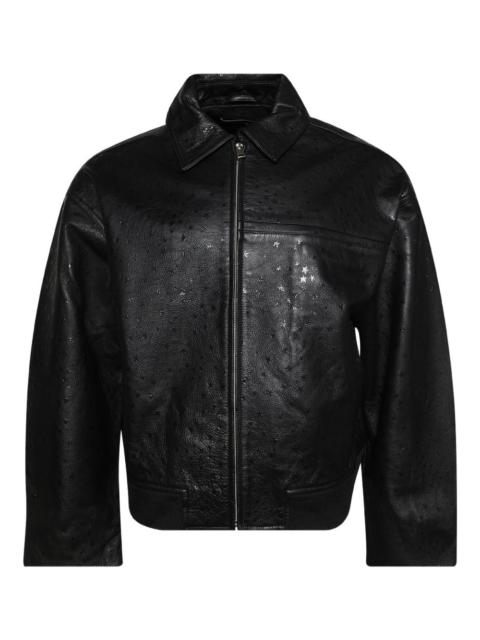 NAHMIAS star-motif leather bomber jacket