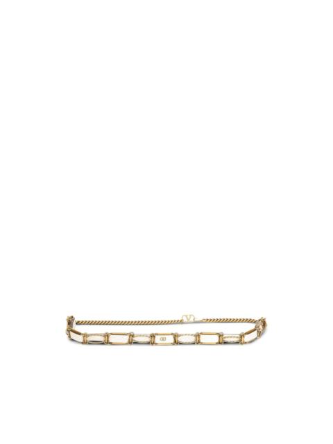 Valentino chain-link leather belt