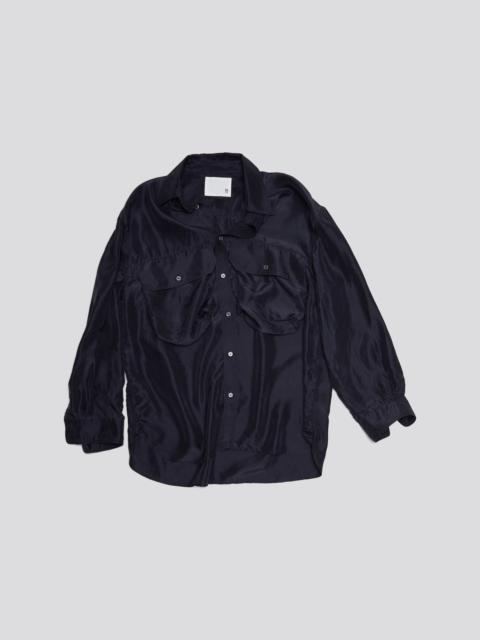 OVERSIZED POCKET SHIRT - BLACK OVERDYE