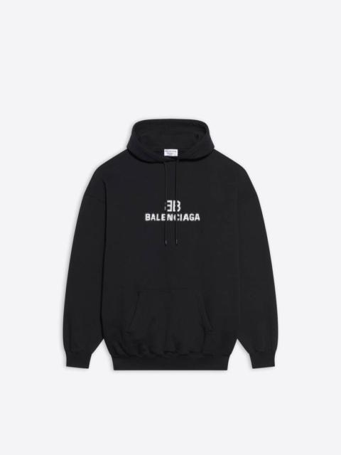 BALENCIAGA Women's Bb Pixel Medium Fit Hoodie in Black