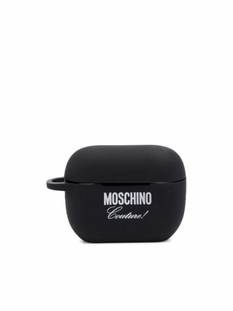 Moschino logo-print AirPods case