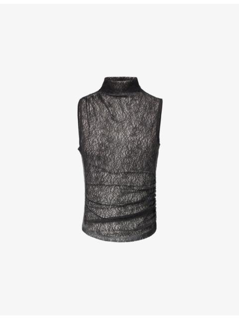 VERONICA BEARD Mylie Sleeveless Lace Top