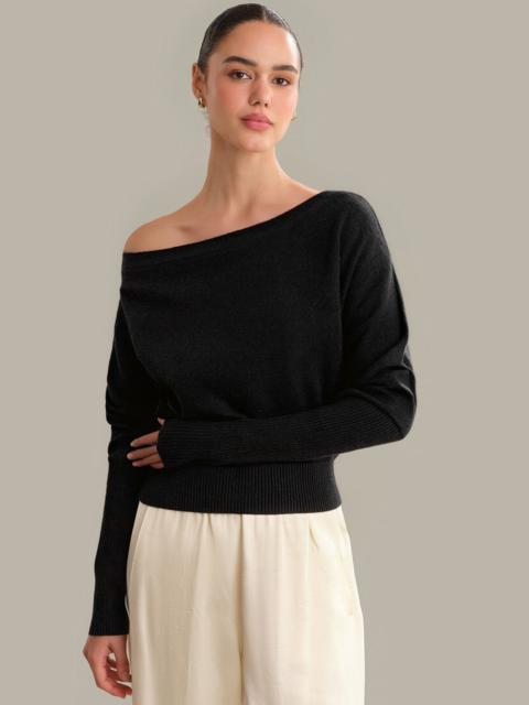 525 america Lana: Off The Shoulder 100% Cashmere Pullover
