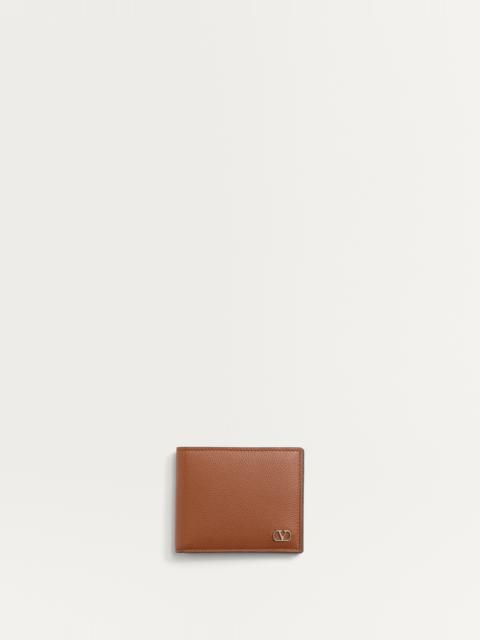 Valentino VLOGO SIGNATURE GRAINY CALFSKIN WALLET