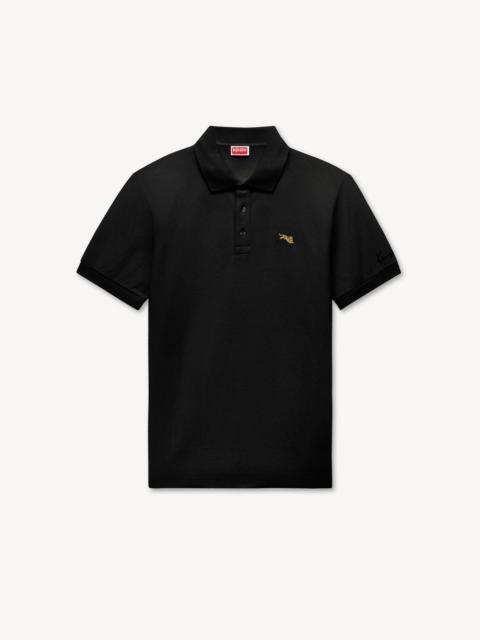 KENZO 'KENZO Jumping Tiger' embroidered slim polo in cotton