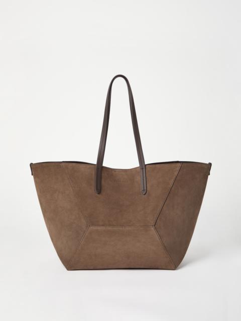 Brunello Cucinelli BC Duo bag in suede with monili