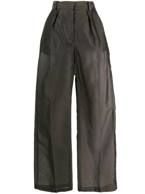 FABIANA FILIPPI transparent-leg loose-fit trousers