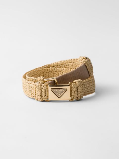 Woven fabric belt