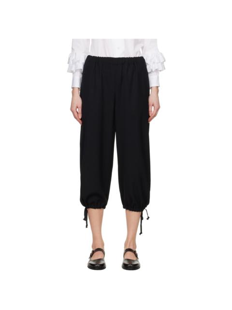 Comme des Garçons GIRL Black Drawstring Lounge Pants