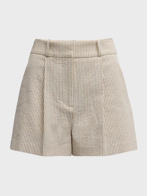 Haina Stripe Seersucker Shorts
