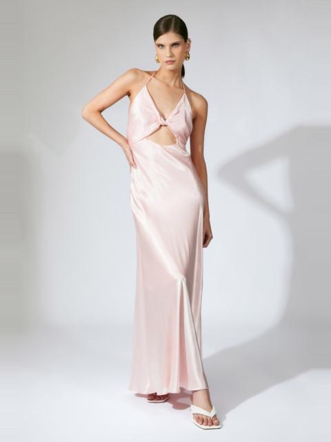 BARDOT Isola Halter Neck Maxi Dress In Pink Petal