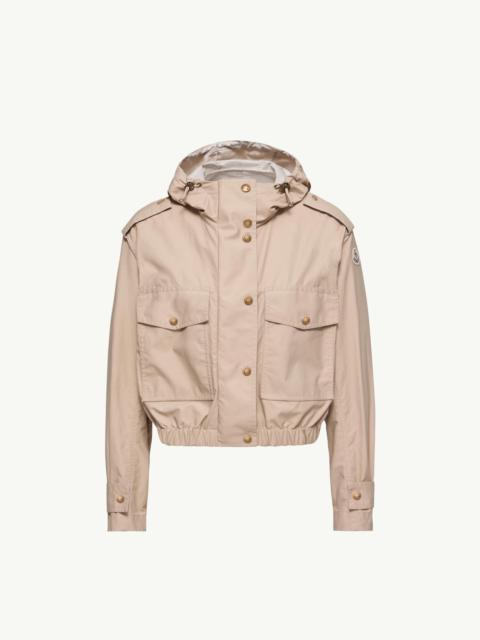 Moncler Carex Hooded Cotton Blend Poplin Jacket