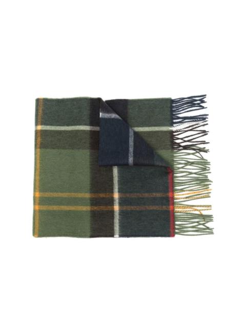 Barbour check pattern scarf