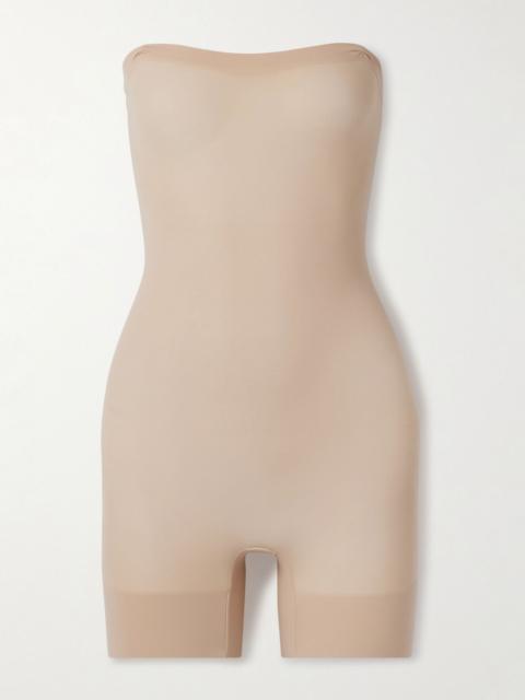 SKIMS Everyday Sculpt Strapless Shortie Bodysuit - Clay Sand
