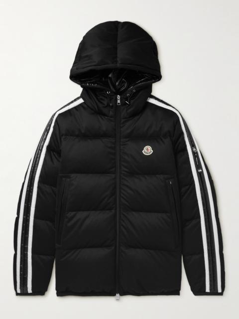 Moncler Sanbesan Shell-Trimmed Quilted Tech-Jersey Hooded Down Jacket