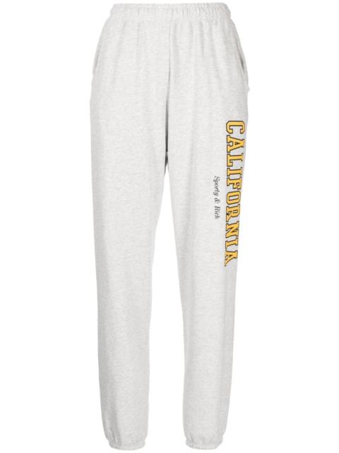 Sporty & Rich California logo-print track pants