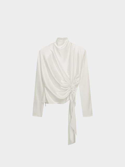 16ARLINGTON LAMBRO TOP IN SANDWASH SILK
