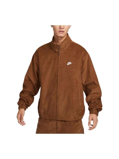 Nike Nike Sportswear Club Corduroy Harrington Jacket Asia Sizing 'Light British Tan' FZ0632-281