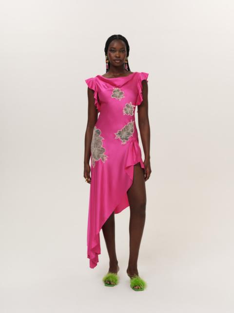 For Love & Lemons Lani Asymmetrical Dress