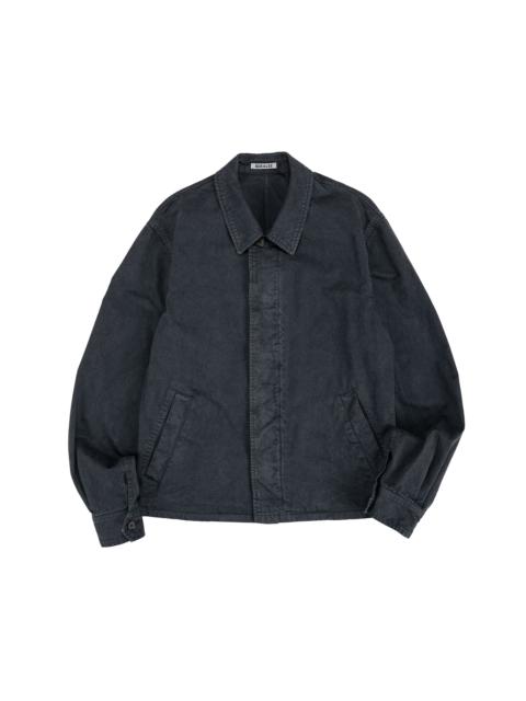 AURALEE Garment Dyed Finx Light Chino Blouson Black