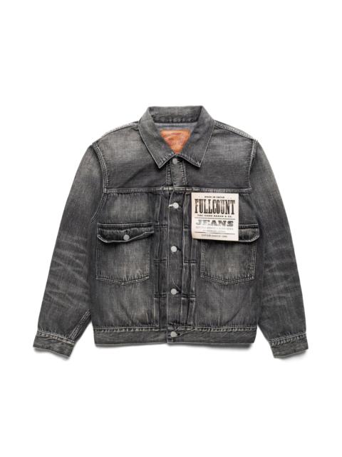 FULLCOUNT 2102BKSSHW Type 2 Black Denim Jacket Dartford (Super Smooth)