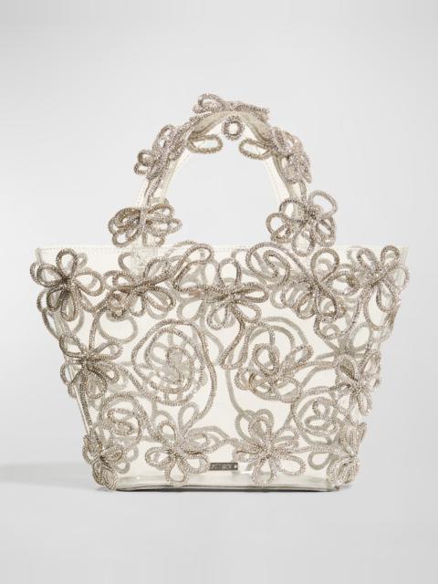 Cult Gaia Bloom Embellished Clear Tote Bag