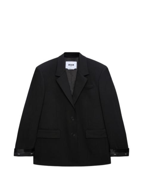 MSGM buttoned embellished-details blazer