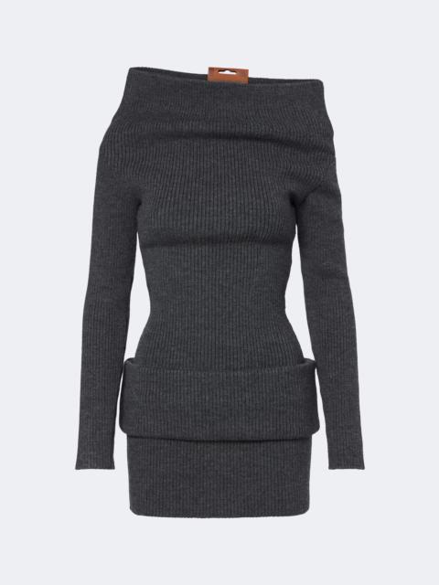 Jean Paul Gaultier Wool-blend sweater dress