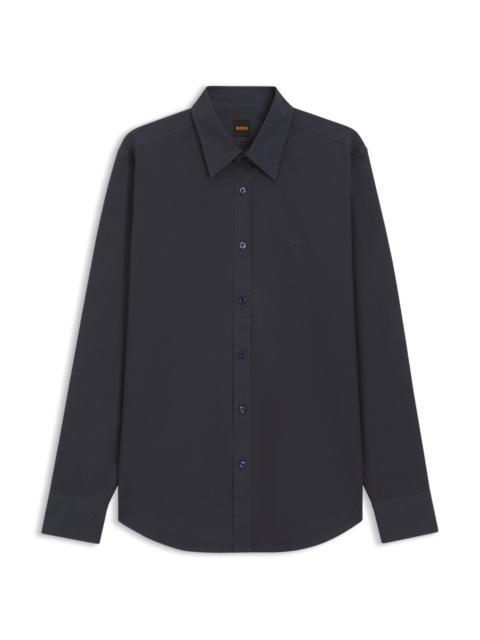 BOSS REGULAR-FIT SHIRT IN COTTON POPLIN