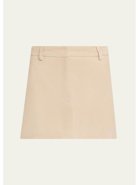 AEXAE Suede Mini Skirt