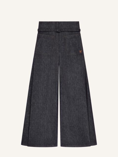 courrèges DENIM PALAZZO PANTS