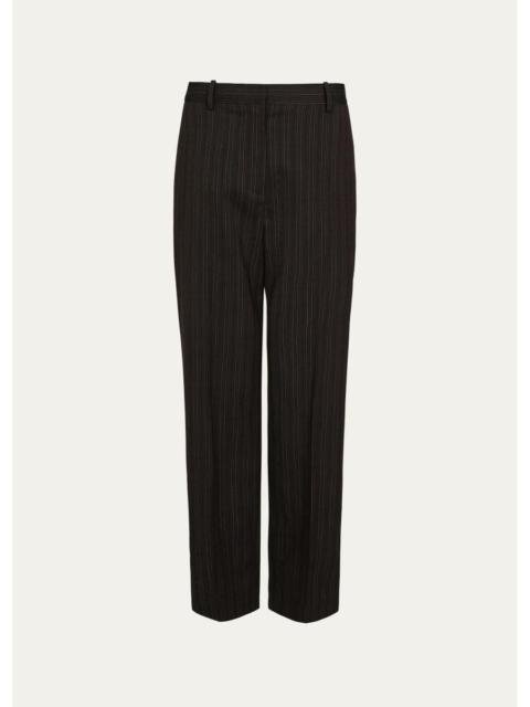 TWP Roberts Pinstriped Wool-Blend Straight-Leg Pants