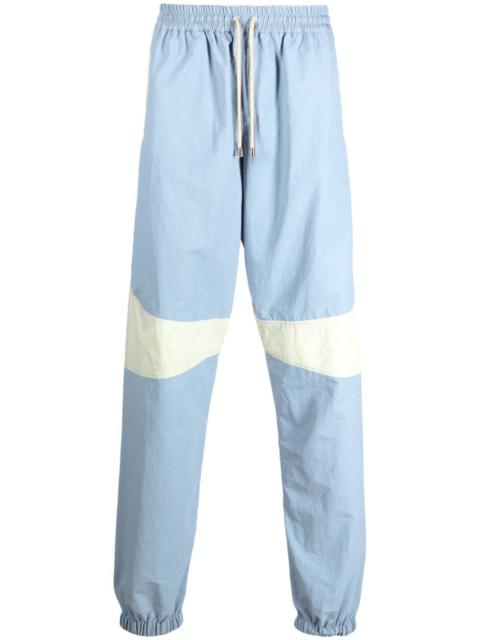 RANRA contrasting-panel drawstring track pant