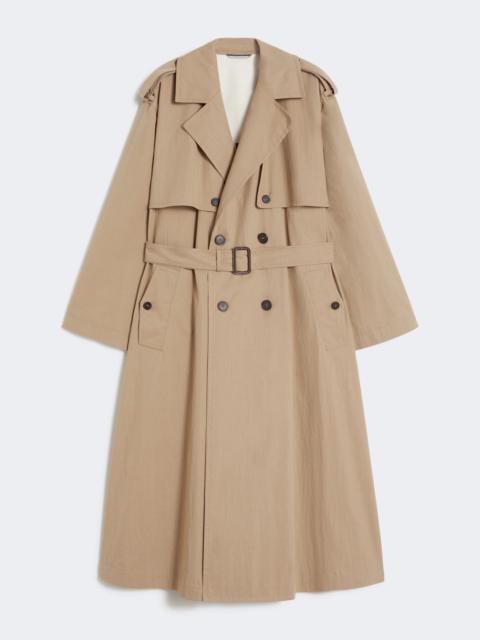 WEEKEND Max Mara Flowing cotton and nylon trench coat - HAZELNUT BROWN