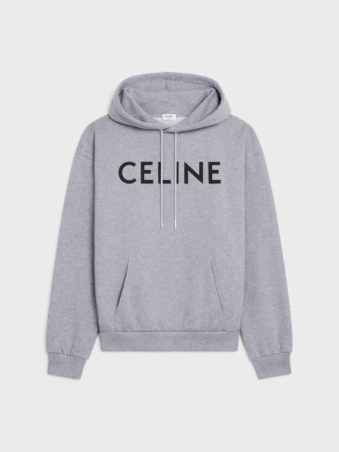 CELINE LOOSE HOODIE IN COTTON FLEECE