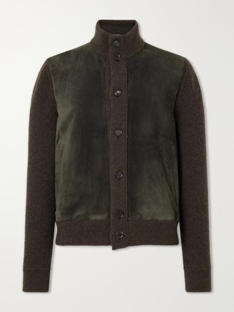 ZEGNA Oasi Cashmere and Suede Blouson Jacket