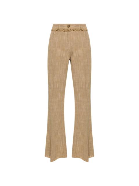 Etro flared cropped trousers