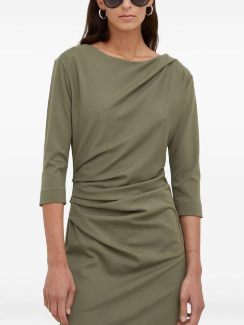 TIGER OF SWEDEN draped three-quarter-sleeve midi dress